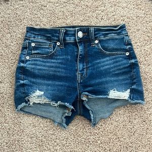 american eagle denim shorts